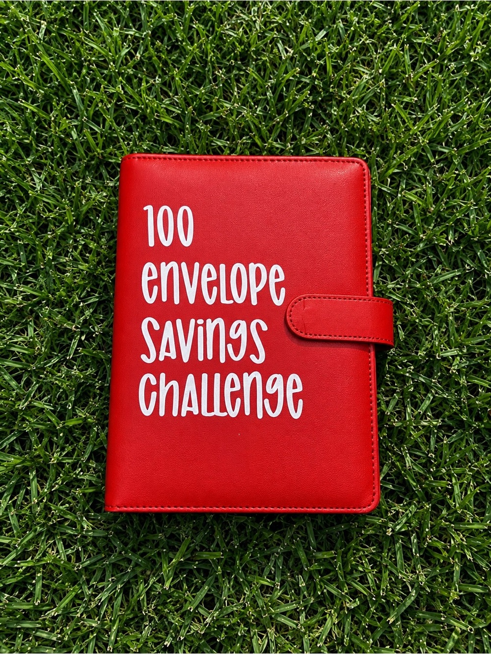 Red 100 Envelope Savings Challenge Organizer Wallet